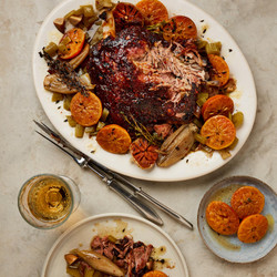 Marmalade-glazed Lamb Shoulder With Mixed Spice And Cumin