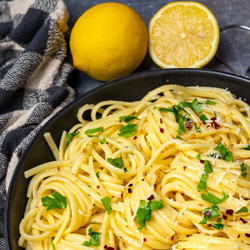 Spaghetti w Lemon Pesto