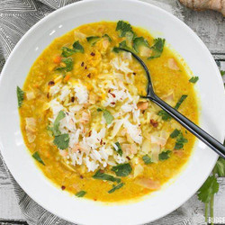 Golden Coconut Lentil Soup