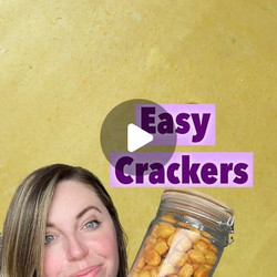 3 Ingredient Easy Homemade 🧀 Crackers