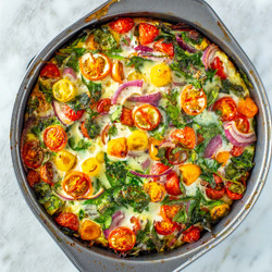 5-ingredient Egg White Frittata {meal Prep}