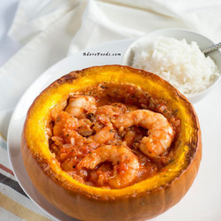 Brazilian Shrimp Stuffed Pumpkin (camarão Na Moranga)