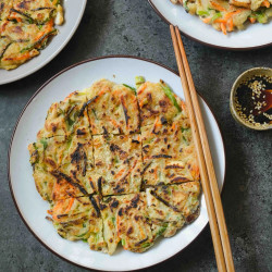 Vegan Yachae Jeon 야채전 (korean Vegetable Pancakes)