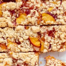 Brown Sugar Peach Crumb Bars