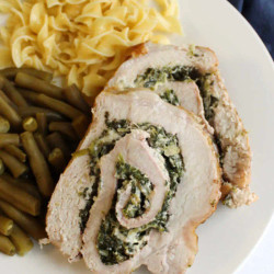 Spinach &amp; Cheese Pork Roulade