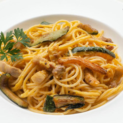 Espaguetis A La Carbonara Con Calabacín (Arguiñano)