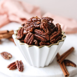 Pumpkin Spice Pecans [vegan, Oil-free, Gluten-free]