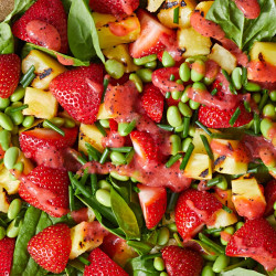 Spinach, Pineapple, And Strawberry Salad