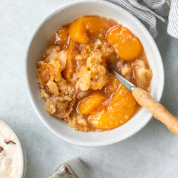 The Easiest Southern Peach Cobbler