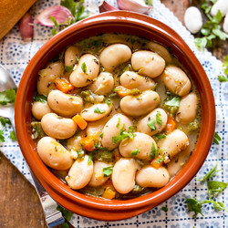 Creamy Spanish Butter Beans | Alubias Garrafón Recipe