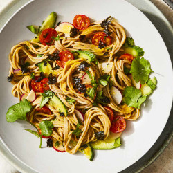 Chilled Noodle Salad With Carrot-ginger Dressing