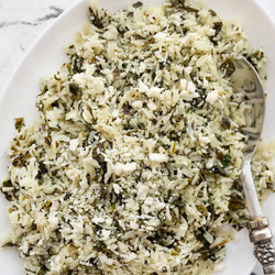 Spinach Rice With Feta