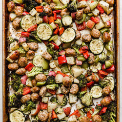 Sheet Pan Italian Sausage And Veggies