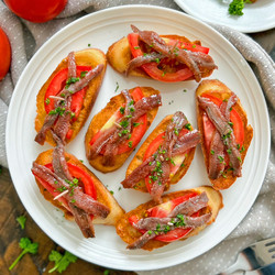 Spanish Anchovies On Olive Oil Toast