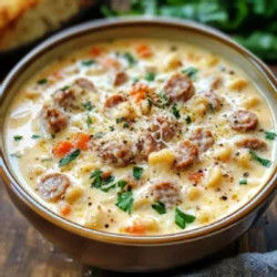 Creamy Parmesan Italian Sausage Soup