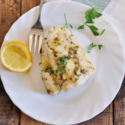 Hake In A White Wine Sauce