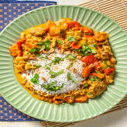 Panang-style Beef Curry With Peanuts And Jasmine Rice