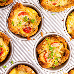 No Egg Toast Cups