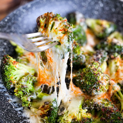 Cheesy Baked Broccoli....But Without The Oven