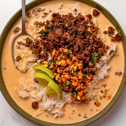 Thai Peanut Brothy Rice Bowls