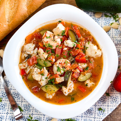 Mediterranean Vegetable &amp; Fish Stew