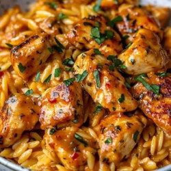 Creamy Parmesan Chicken and Orzo