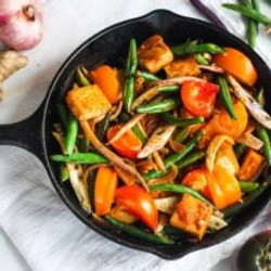 Thai Green Bean Stir Fry With Tofu