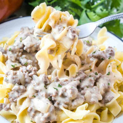 Ground Beef Stroganoff