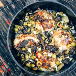 Dutch Oven Chicken Marbella