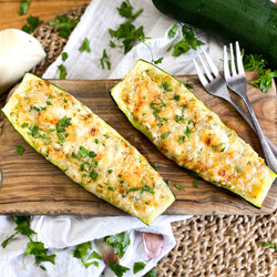 Spanish Stuffed Zucchini With Cheese