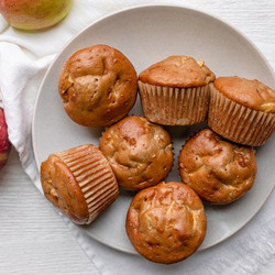 Apple Maple Protein Muffins