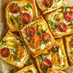 Tomato Tartlets With Puff Pastry