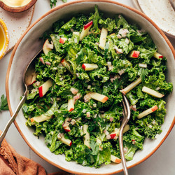 Kale Apple Slaw With Dijon Vinaigrette