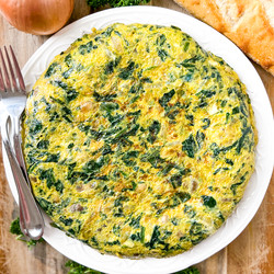 Spanish Mushroom &amp; Spinach Omelette