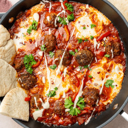 Shakshuka met gehaktballetjes