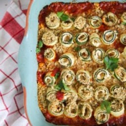 Zucchini Lasagna Roll Ups