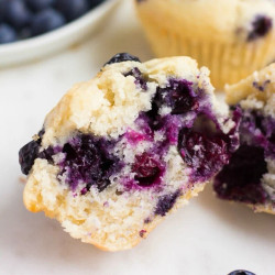 1 Bowl Vegan Blueberry Muffins