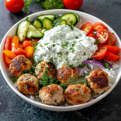 Greek Chicken Meatballs