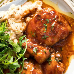 Sticky Baked Chicken Thighs