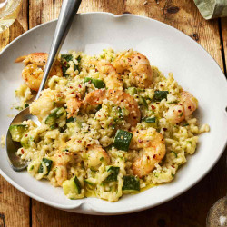 Rich Zucchini Risotto With Shrimp Brings Tuscany To The Table