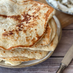 Homemade Laffa Bread