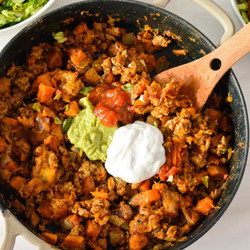 Ground Turkey Sweet Potato Skillet