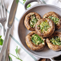 Garlic Stuffed Mushrooms