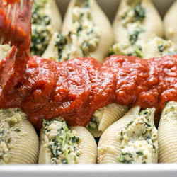 Pesto Stuffed Shells