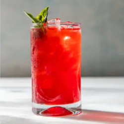 Raspberry-basil Iced Black Tea