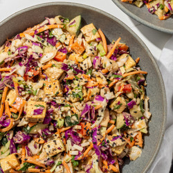 Thai Chopped Salad (with Peanut Dressing!)