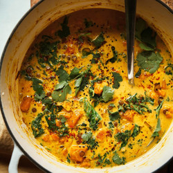 Copy of Ginger Sweet Potato &amp; Coconut Milk Stew With Lentils And Kale