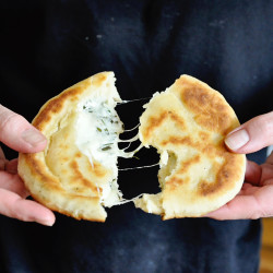 Homemade FRIED BREAD With CHEESE &amp; ROSEMARY