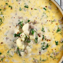 Tuscan Sausage Potato Soup