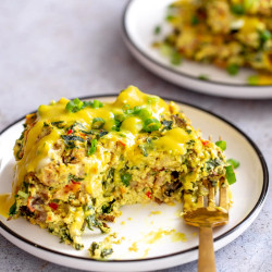 Vegan Eggs Benedict Casserole